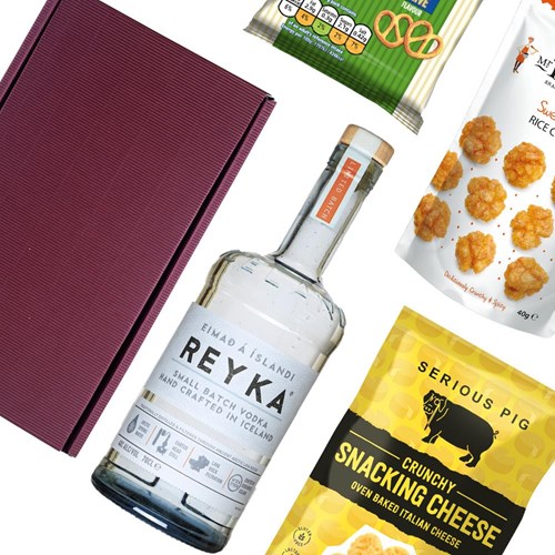 Reyka Handcrafted Vodka 70cl Nibbles Hamper